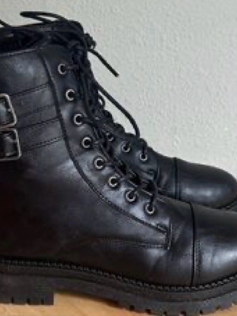 jcpenney Black Lace-Up Women's Combat Boots